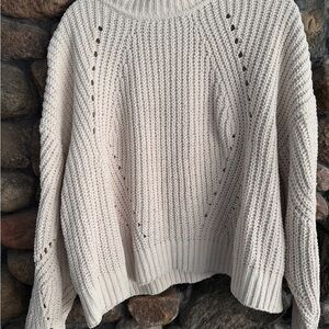 HYFVE Cream Cowl Neck Sweater